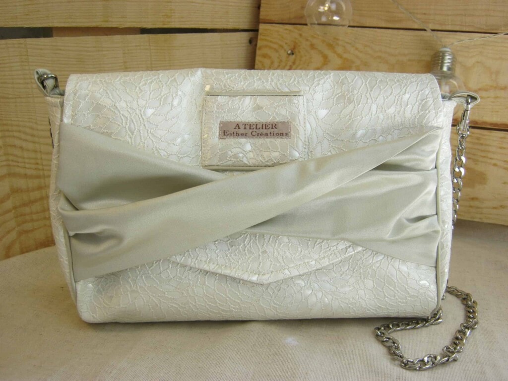 Pochette Léna crème