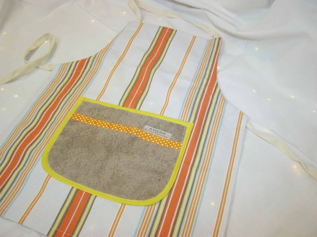 Tablier enfant "Stripes orange"
