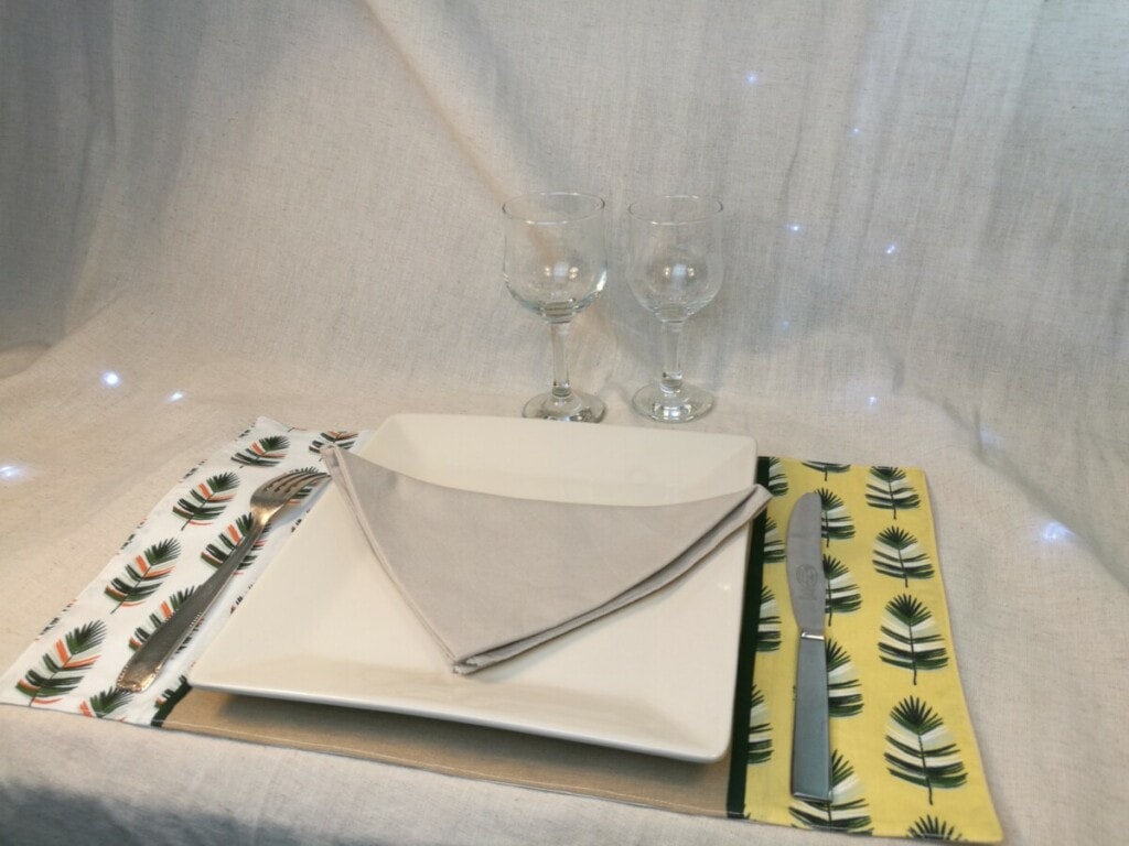 Sets de table “Feuilles de palmier ”