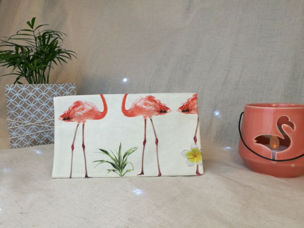 Porte-chéquier "Flamants rose"