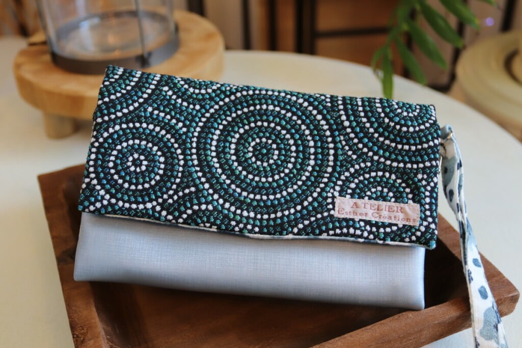 Portefeuille "Edy" maxi Bleu Spirale